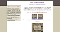 Desktop Screenshot of ancientcoins.ca